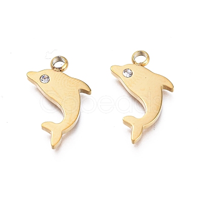 Ion Plating(IP) 304 Stainless Steel Pendants STAS-L245-008G-1