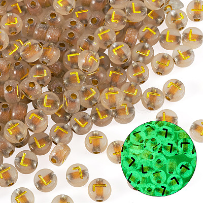 50G Luminous Transparent Acrylic Beads OACR-TAD0001-01L-1