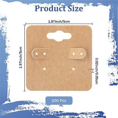 200Pcs Paper Earring Display Cards CDIS-CN0001-02A-1