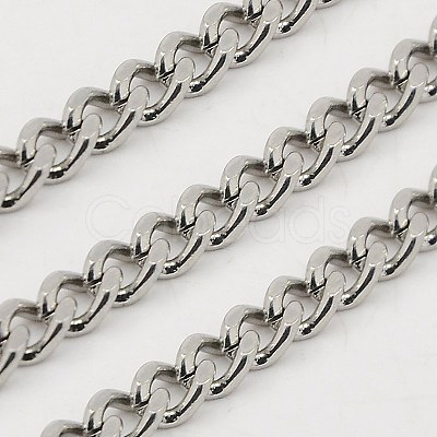 Tarnish Resistant 304 Stainless Steel Twisted Chains CHS-K001-20A-1