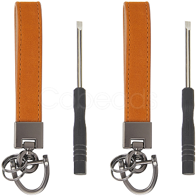 Cowhide Leather Keychain FIND-WH20001-72A-1
