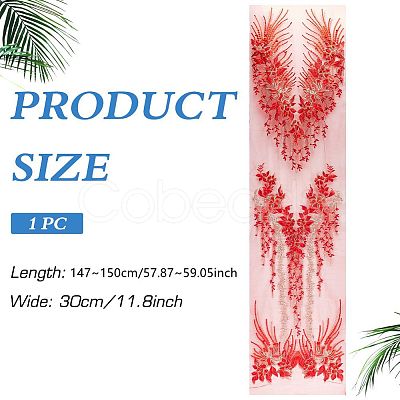 Polyester Embroidery Sew on Appliques DIY-WH0656-37B-1