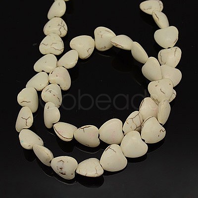 Synthetic Magnesite Beads Strands G-E017-11x12x6mm-1