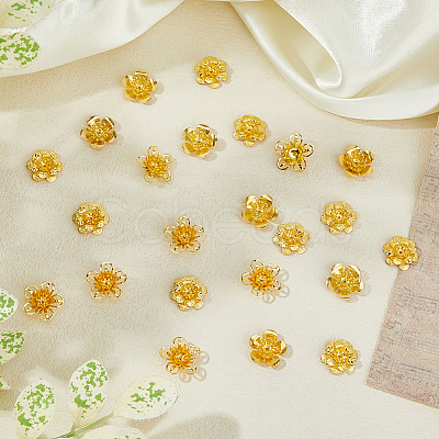 45Pcs 3 Styles Brass Beads KK-DC0004-72-1