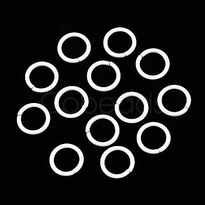 100Pcs Baking Paint Zinc Alloy Open Jump Rings FIND-WH0032-85A-03-1