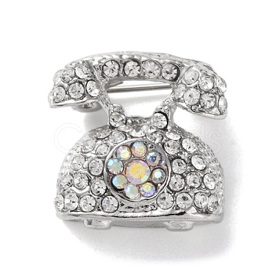 Fashion Platinum Zinc Alloy Enamel Pins JEWB-D068-01P-06-1