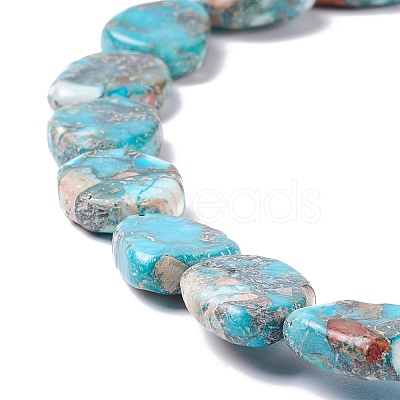 Natural Imperial Jasper Beads Strands G-O029-04A-1