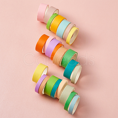 12 Colors DIY Scrapbook Decorative Adhesive Tapes DIY-TA0002-40-1