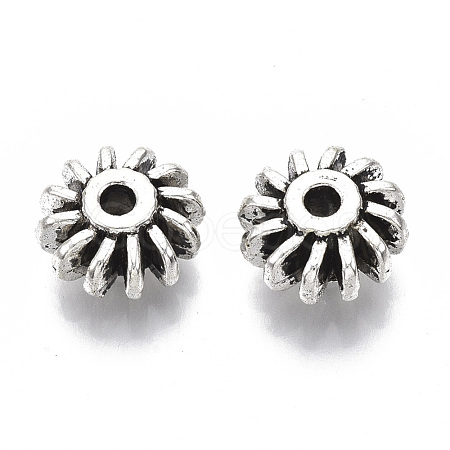 Tibetan Style Alloy Beads TIBE-S320-102AS-LF-1