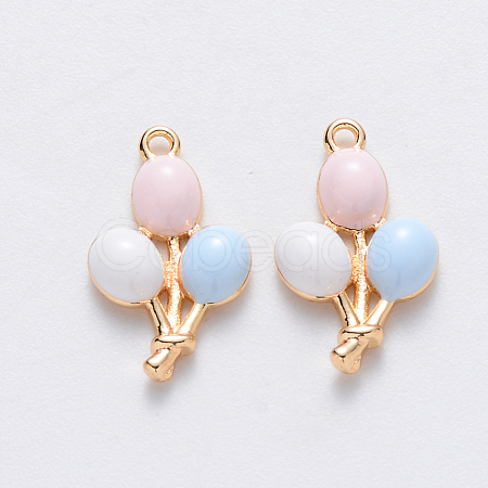 Brass Enamel Charms LS-KK-T049-040G-NF-1