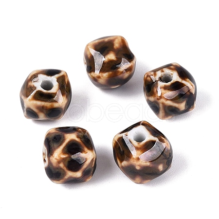 Vintage Handmade Porcelain Beads PORC-N013-18-22-1
