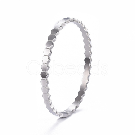 Tarnish Resistant 304 Stainless Steel Cuff Bangles BJEW-I277-03P-1