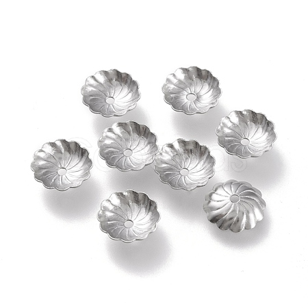 Non-Tarnish 304 Stainless Steel Bead Caps STAS-K194-07P-02-1