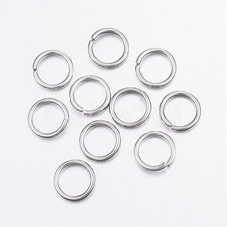 Tarnish Resistant 304 Stainless Steel Open Jump Rings STAS-P151-02-1