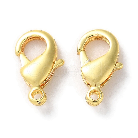 Rack Plating Brass Lobster Claw Clasps KK-F090-27G-01-1