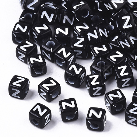Opaque Acrylic Beads SACR-N002-01Z-1
