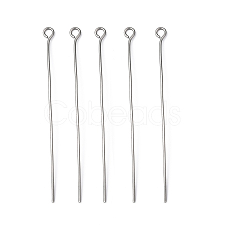 Non-Tarnish 304 Stainless Steel Eye Pin X-STAS-R045-50mm-1