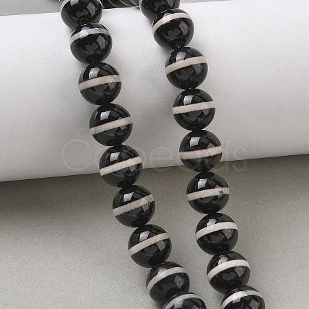Tibetan Style dZi Beads Strands GG-CBA3DA1-02-1