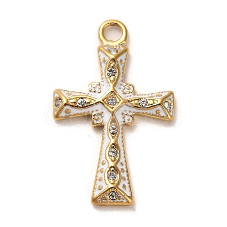 Real 18K Gold Plated 304 Stainless Steel Pendants STAS-M331-02A-G-1