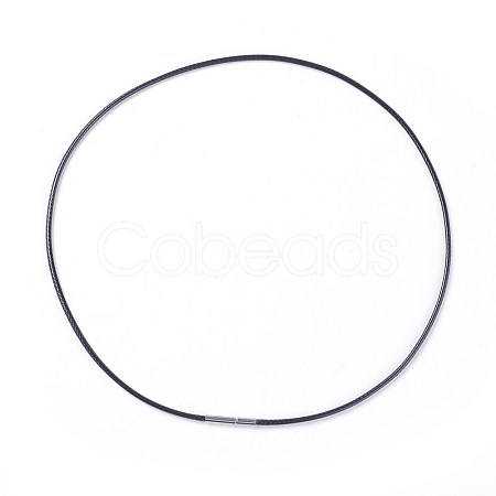Waxed Polyester Cord Necklace Making MAK-I011-05-C-01-1