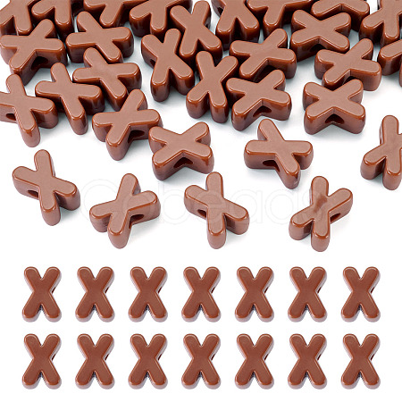 Opaque Acrylic European Beads LS-OACR-TAC0019-006X-1