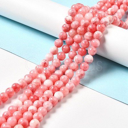 Natural Green Jade Beads Strands G-G757-04-12mm-1
