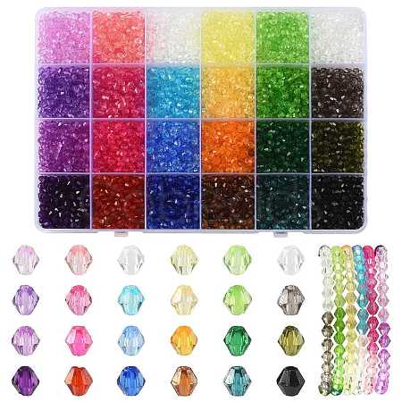 138g 23Colors Transparent Acrylic Beads TACR-FS0001-69-1