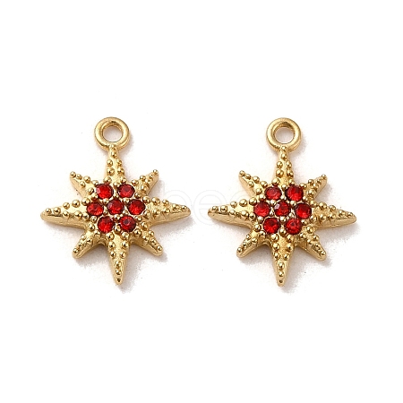304 Stainless Steel Rhinestone Charms STAS-L022-304G-01-1