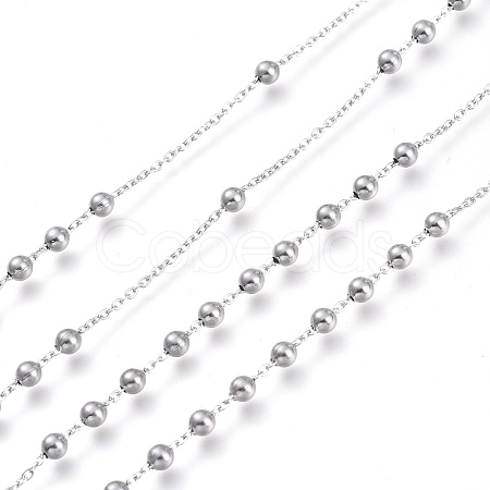 Tarnish Resistant 304 Stainless Steel Cable Chains CHS-M001-05P-1