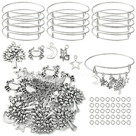 DIY Charm Bangle Making Kit DIY-FS0005-24-1