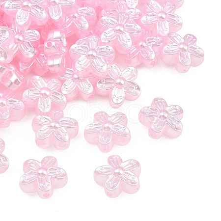Imitation Pearl Acrylic Beads AC-CBAAA05-07A-1