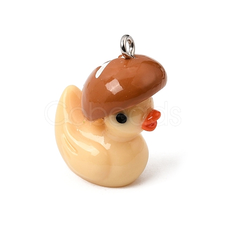 Vegetable Theme Opaque Resin Pendants RE-CBAD0A2-03A-P-1