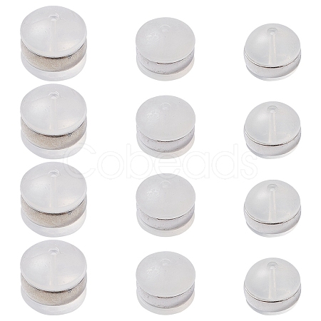 12Pcs 3 Style TPE Plastic Ear Nuts KY-YW0001-51-1