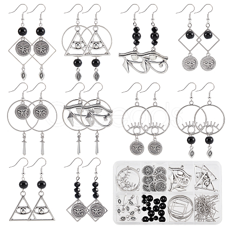 DIY Eye of Ra/Re Dangle Earring Making Kits DIY-SC0019-68-1