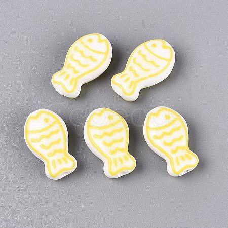 Handmade Porcelain Ceramic Beads PORC-Q005-05H-1