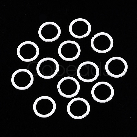100Pcs Baking Paint Zinc Alloy Open Jump Rings FIND-WH0032-85A-03-1
