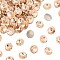 Preciosa&reg MAXIMA Crystal Round Stones, Czech Crystal, Bicone(436 11 177 Rivoli), Dura Foiling, 90300 Light Peach, SS39(8.15~8.4mm)