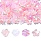 DIY Flower Plastic & Acrylic Beads Jewelry Making Finding Kit, Pink, 7~11x9.5~11.5x4~8.5mm, Hole: 1~1.4mm, 100Pcs/set