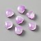 Handmade Lampwork Beads, Tulip, Lilac, 9x9x5.5mm, Hole: 1mm