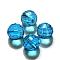 K9 Glass, Imitation Austrian Crystal Beads, Grade AAA, Faceted(128 Facets), Round, Deep Sky Blue, 10mm, Hole: 0.9~1mm