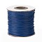 Waxed Polyester Cord, Bead Cord, Prussian Blue, 0.5mm, about 169.51~174.98 Yards(155~160m)/Roll