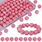 80Pcs Round Silicone Focal Beads, Chewing Beads For Teethers, DIY Nursing Necklaces Making, Light Coral, 15mm, Hole: 2mm