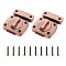 Zinc Alloy Latch Lock Set, with Screws, Red Copper, 64.5~65x20.5~80x12.5~24mm,, Hole: 4~4.5mm