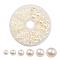 1Box ABS Plastic Imitation Pearl Dome Cabochons, Half Round, Beige, 4~12x2~6mm, about 690pcs/box