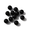 Silicone Beads, DIY Nursing Necklaces and Bracelets Making, Chewing Pendants For Teethers, Round, Black, 12x11mm, Hole: 2mm