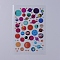 Filler Stickers(No Adhesive on the back), for UV Resin, Epoxy Resin Jewelry Craft Making, Planet Pattern, 150x100x0.1mm