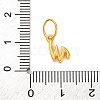 925 Sterling Silver Letter Charms with Jump Rings LS-STER-R008-01G-W-3