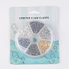 1 Box 120PCS 6 Colors Zinc Alloy Lobster Claw Clasps PALLOY-JP0004-NF-5