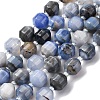 Natural Blue Agate Beads Strands G-P570-F01-01-2
