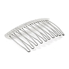 304 Stainless Steel & Plastic Hair Comb Findings MAK-K021-07B-P-3